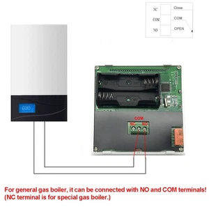 Smart Boiler Thermostat Battery Operated Wired Boiler Controller With LCD YSFG