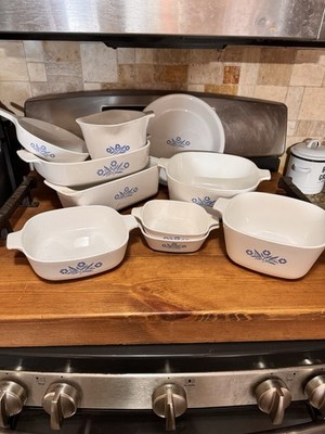 CorningWare Blue Cornflower Set No Lids