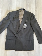 Vintage Oscar De La Renta Men  s Structured Shoulder Blazer Coat NWT Size 42R