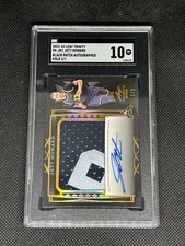 Jett Howard Rookie Patch Auto 1/1  RPA 2022 Leaf Trinity Black Patch Gold SGC 10