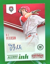 2015 Panini Contenders - Alumni Ink D.J. Peterson #5 (AU, RC)