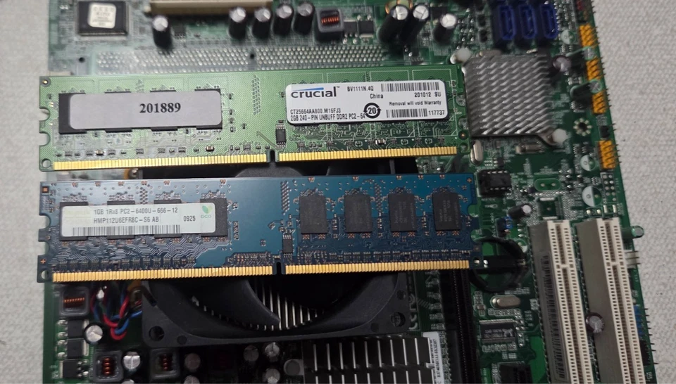 ACER RS740M03A1-8KSDH AM2 Motherboard w/ ATHLON 2850E CPU 3GB DD2 RAM HSF IOP - Image 3 of 4