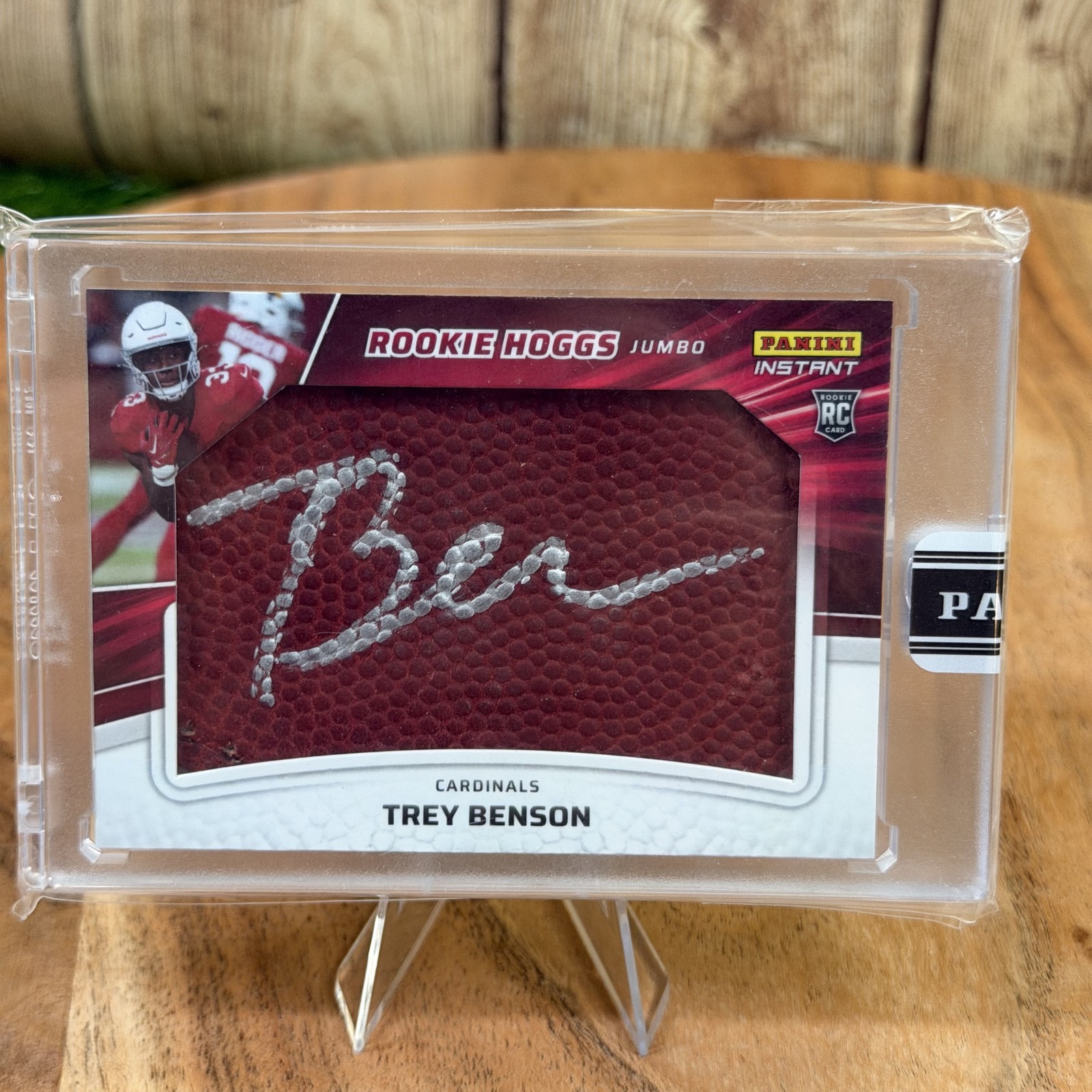 2024 PANINI INSTANT ROOKIE HOGS JUMBO AUTOGRAPH FOOTBALL #RJG-7 TREY BENSON /10