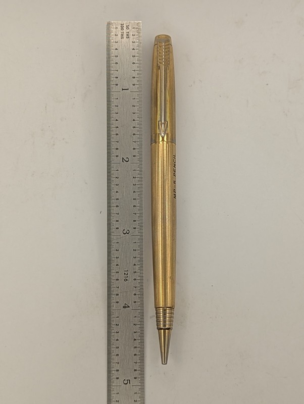 Parker Gold Pinstripe Vintage Pencil Working