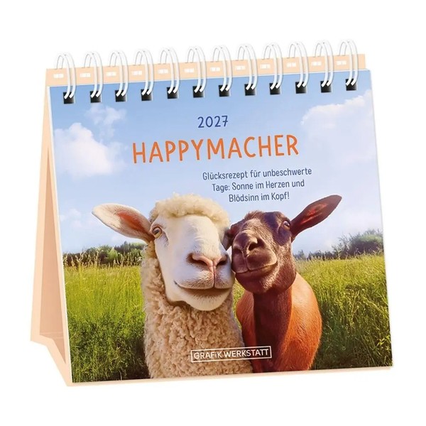 Tischkalender 2027 Happymacher | Tischkalender | Grafik Werkstatt Das Original-image