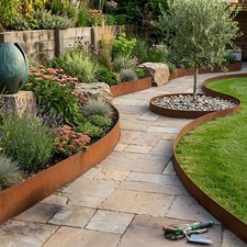 Metal Lawn Edging Garden Border Edge Outdoor Grass Path Flexible Fence 5/10m Rol