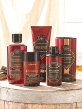 NEW Bath  Body Works BOURBON Men's 5 Pc Lot Cologne Body Spray Cream Wash Gift