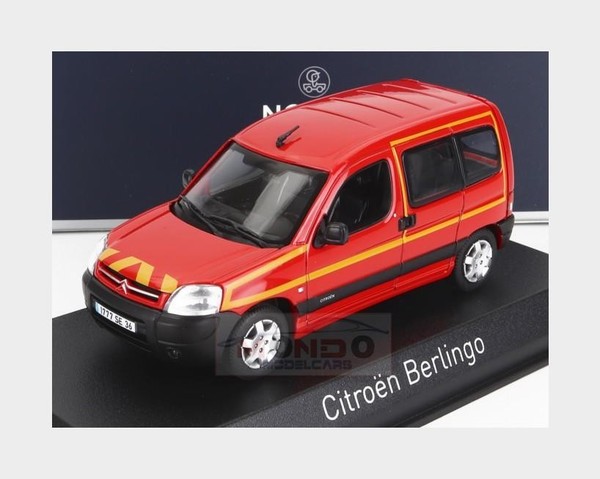 1:43 Norev Citroen Berlingo Sapeurs Pompiers 2004 Red Yellow NV155721 Modellbau-image