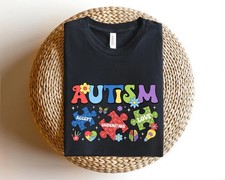 Autism Puzzle Awareness Comfort Tee Colorful Support Gift Shirt