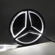 ✨Illuminated LED Front Grille Star  Matte Black For Benz GLC GLS GLE 15-19 NEW