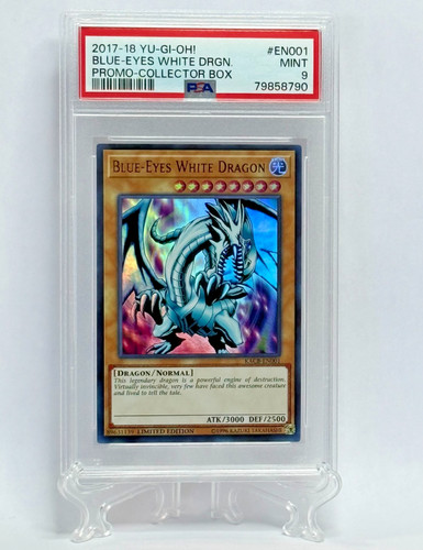 2017-18 Yu Gi Oh Blue Eyes White Dragon KACB-EN001 Promo Collector U Rare PSA 9