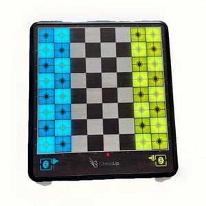 ChessUp Electronic Chess Board Black White Plastic with Pieces & Carrying Case