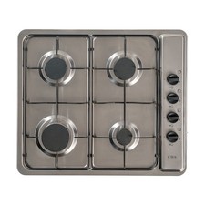 CDA 60cm 4 Burner Gas Hob - Stainless Steel SCG060SS