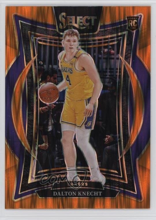 2024-25 Panini Select Concourse Orange Flash Prizm Dalton Knecht #91 8d2