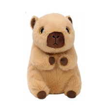 TY Beanie Boos T37391 Lara the Capybara with Large Gold 20 cm, Multicolored