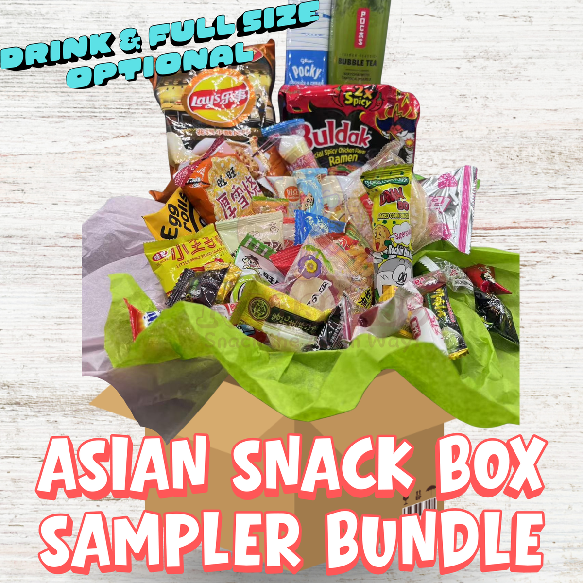 45 Pieces Asian Snack Box Variety Exotic Japan Korean Taiwan Candy