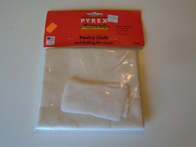 Pyrex Accessories Pastry Cloth  Rolling Pin Cover New In Package 16461 20''x24''