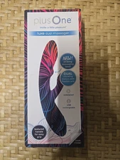New Plus One Luxe Dual Vibrating Massager Blue Model 6734 Brand New