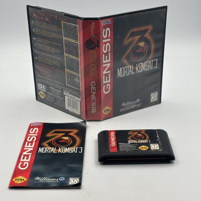 Mortal Kombat 3 Sega Genesis Complete In Box CIB Tested Works