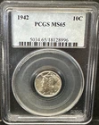 1942-P Mercury Dime PCGS MS65 SILVER