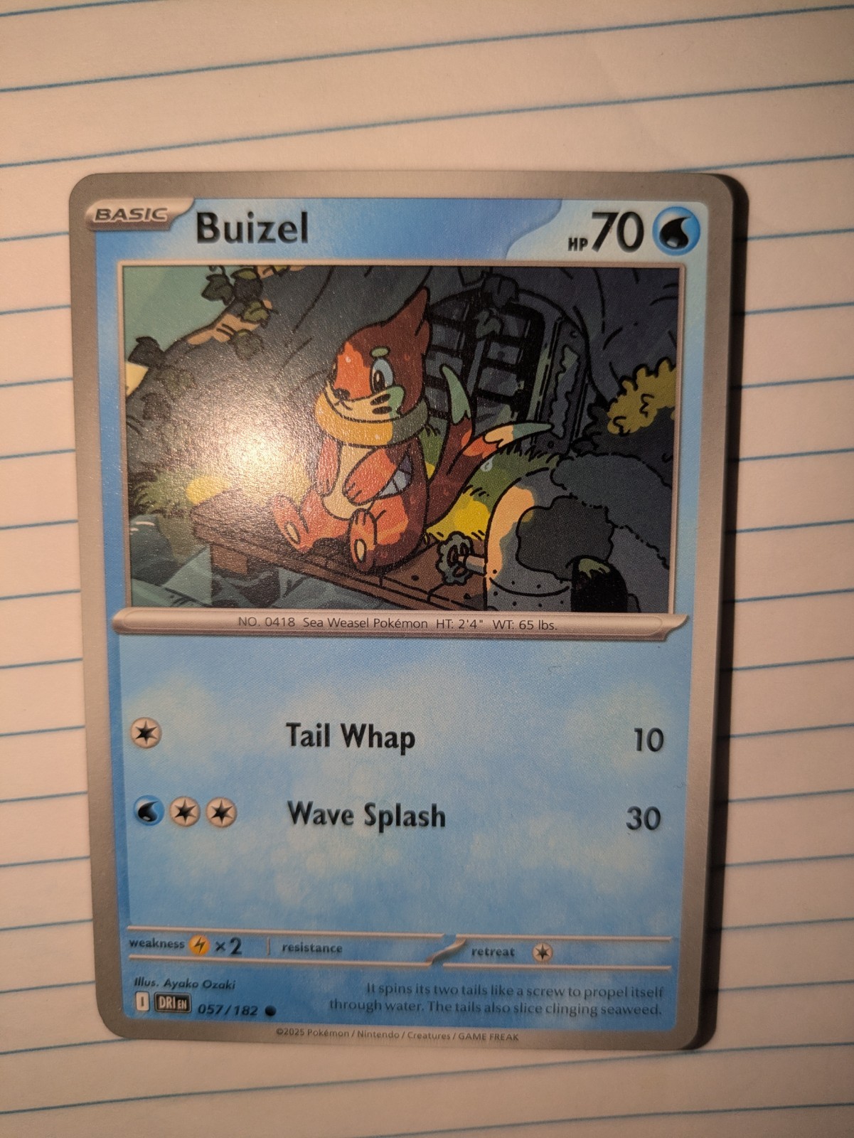 Buizel Common SV10: Destined Rivals 057/182 NM