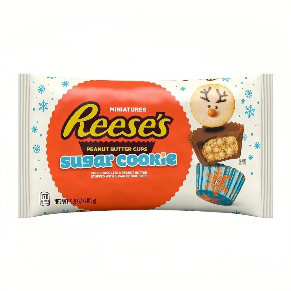 Reese's Burro di Arachidi Miniatura Tazze Zucchero Biscotto 280g Importazione USA