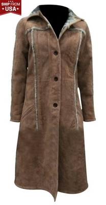 #ad Yellowstone Kelly Reilly Coat Ship from USA Beth Dutton Brown Trench Coat $75.00