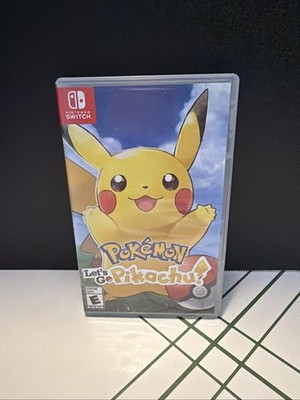 Nintendo Switch Pokemon Let's Go Pikachu! 2018 Game Case