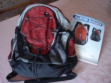 Wanderrucksack, Damen-Rucksack, , schwarz-rot...