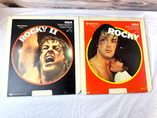 Vintage Rocky I II RCA SelectaVision VideoDisc CED Capacitance Electronic Disc