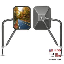 Doors Off Mirrors for Jeep Wrangler CJ YJ TJ JK JL JT,Door Hinge Mount,Pair |