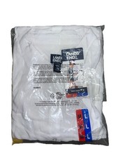 NWT Women's White LANDS END Roll Sleeve Tunic Swim Cover Up Size  M/L 