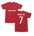 Portugal Soccer Fans Ronaldo 7 Jersey Style Unisex T-Shirt