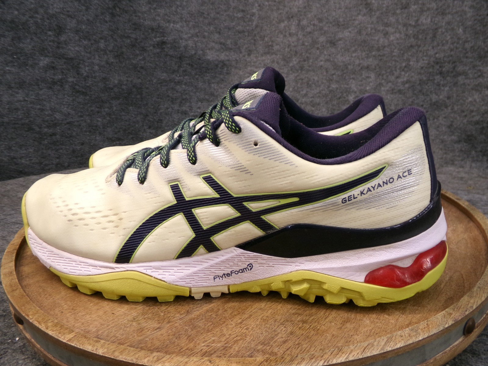 Asics Gel Kayano Ace 1111A209-100 White/Midnight Mens 10.5 Spikeless Golf Shoes thumbnail 4