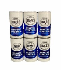 6 SoftSheen Carson Magic Shaving Powder Regular Strength 5 oz Shave Lot of 6