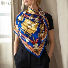 RARE VINTAGE HERMES Silk Scarf "Feux de Route" Carre 90 by Cathy Latham