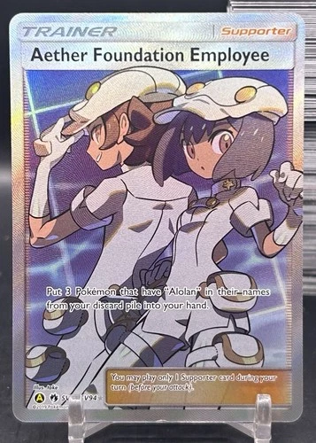 Aether Foundation Employee SV81/SV94 Hidden Fates: Shiny Vault Holo - Pokemon