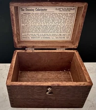 ANTIQUE MEDICAL CASE Empty Dunning Colorimeter Wood Box! Century Old & Amazing