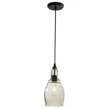Home Decorators Black Finished Mini Pendant 12 H x 5.75 Dia