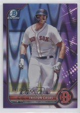 2022 Bowman Chrome Prospects Purple RayWave Refractor 41/250 Triston Casas s1i