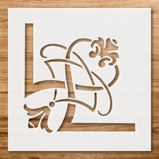 Skull Crossbones Wall Art Reusable Plastic Stencil - StencilAir