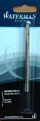 WATERMAN Rollerballmine schwarz F  Roller Pointe Metal Fine