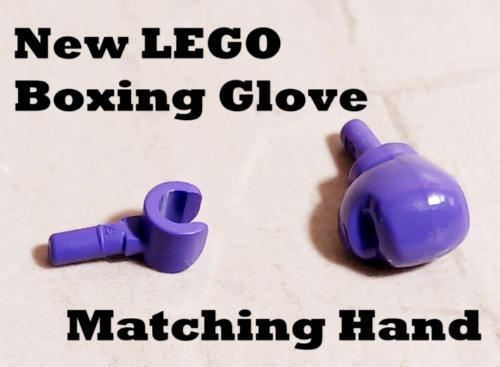 New LEGO Purple Hand Boxing Glove Set GIRL POWER What a KNOCKOUT
