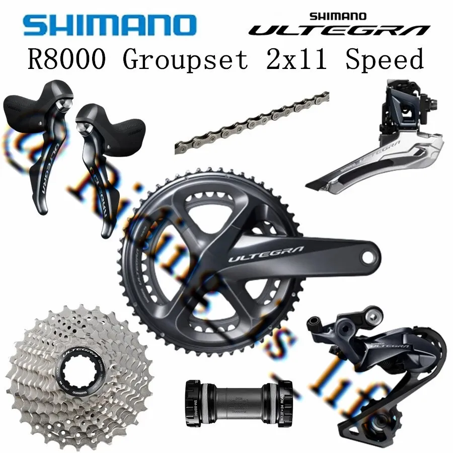 New Shimano Ultegra R8000 2X11-22 Speed Road Bike Groupset No Caliper Set 7  PCS