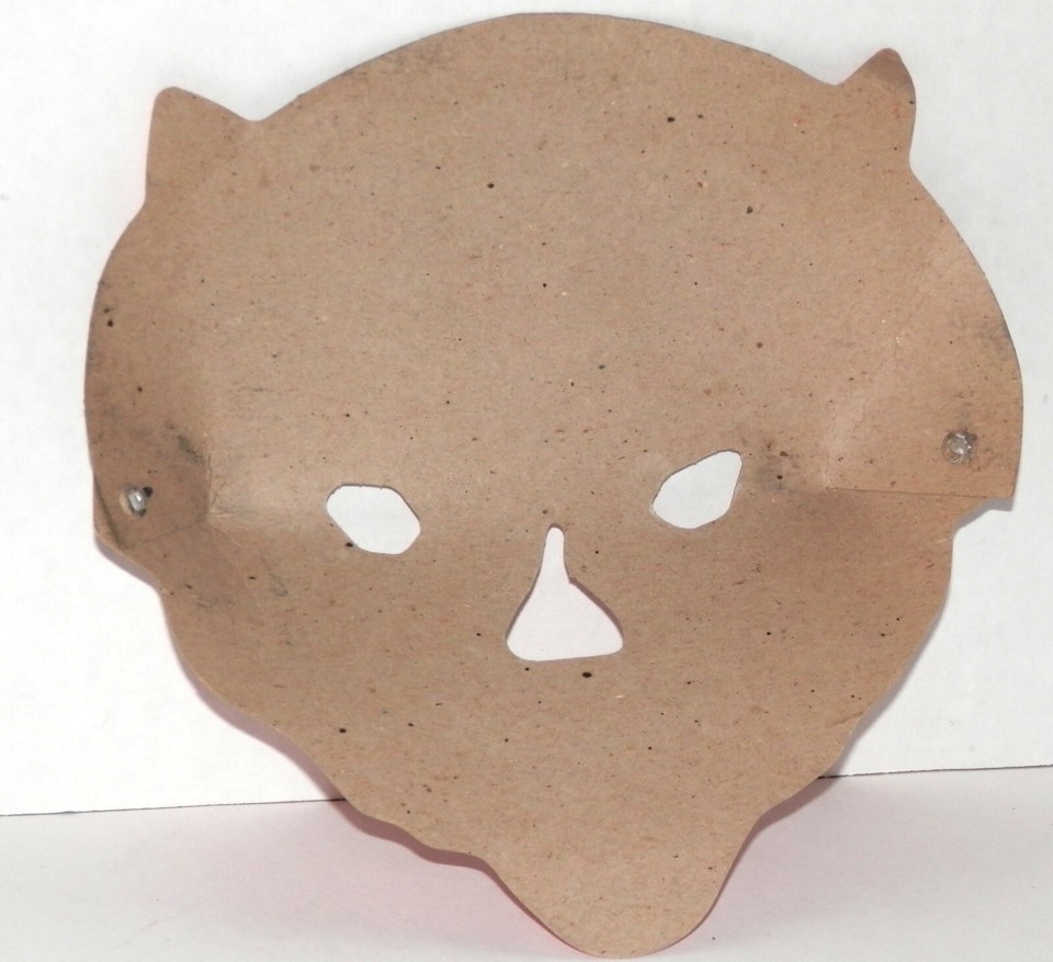 Vintage 1940's Cardboard Devil Halloween Mask eBay