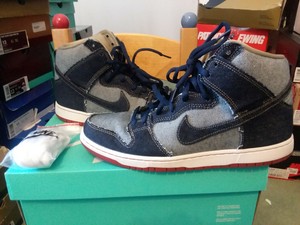nike sb dunk high reese forbes denim