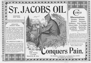 ST JACOBS OIL Conquers Pain - Victorian Advert 1897