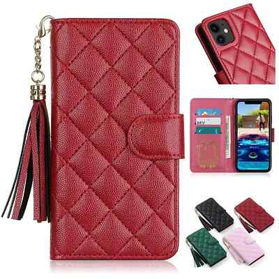 For iPhone17 16 15 Pro Max 14 13 12 Phone Case  Leather Wallet Card Holder Cover