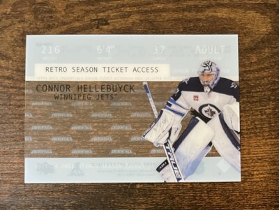 2023-24 Credentials Retro Season Ticket Access #1997-CH Connor Hellebuyck Jets