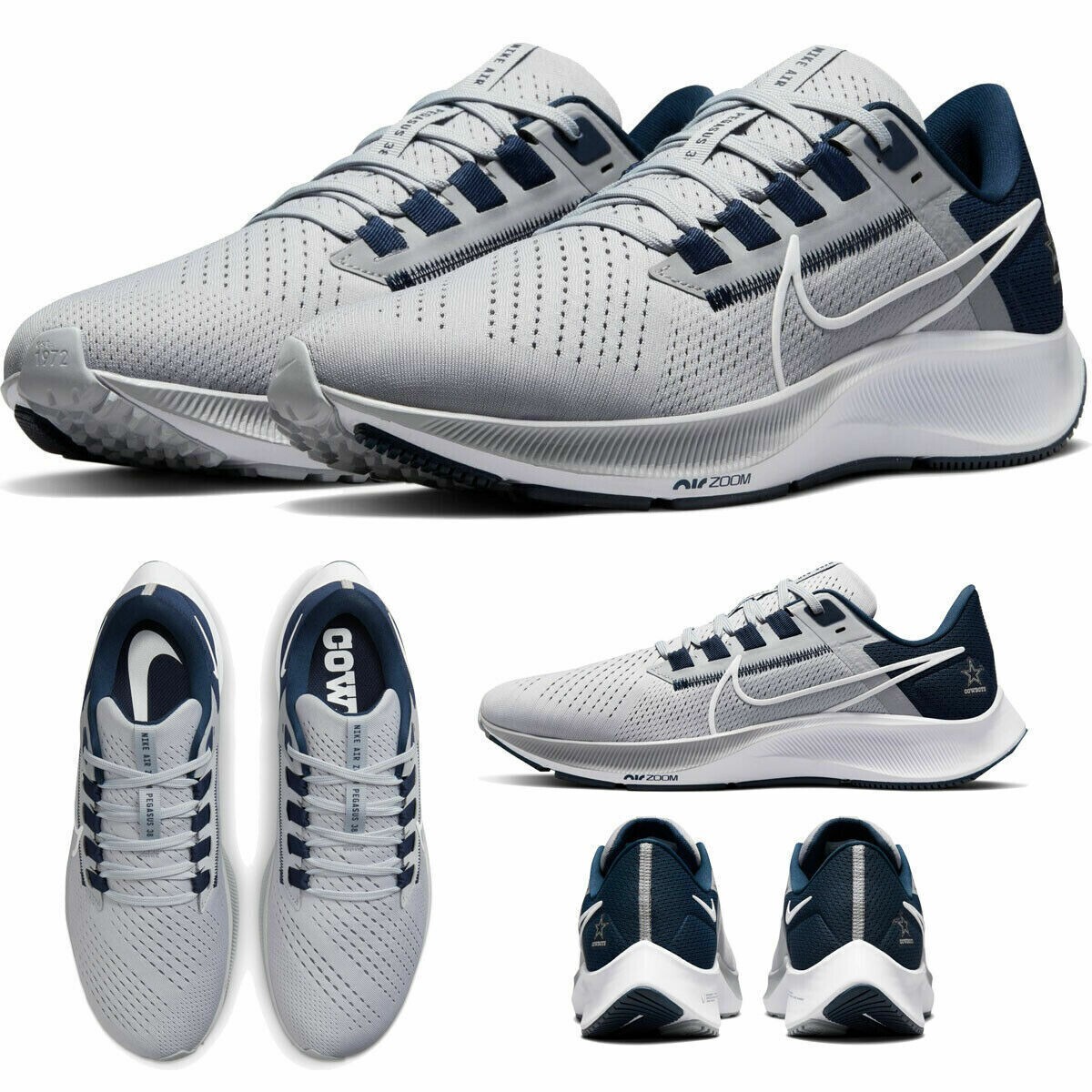 NIKE Air Zoom Pegasus 38 Mens 12.5 NFL Dallas Cowboys NEW 
